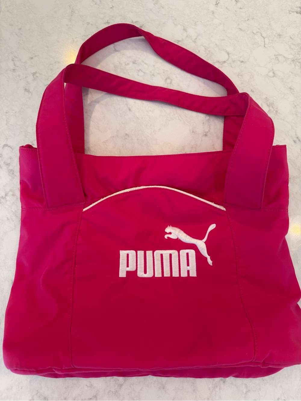 PUMA Vibrant Pink Tote Bag / Gym Shoulder Bag – Excellent Condition